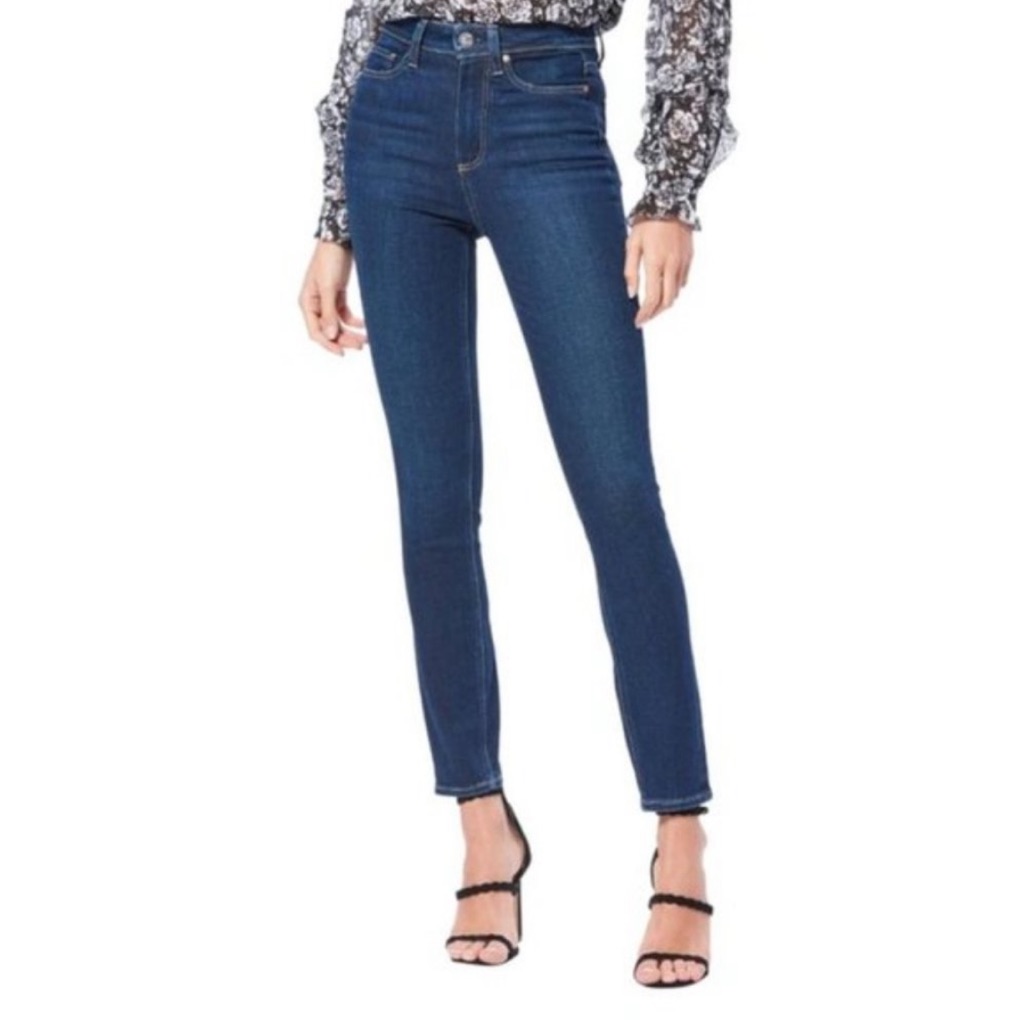 Paige Margot Ankle Medium Wash Skinny Crop Jeans
